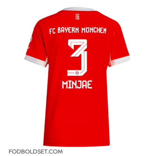 Bayern Munich Kim Min-jae #3 Hjemmebanetrøje Dame 2025-26 Kortærmet Bayern Munich Kim Min-jae #3 Hjemmebanetrøje Dame 2025-26 Kortærmet